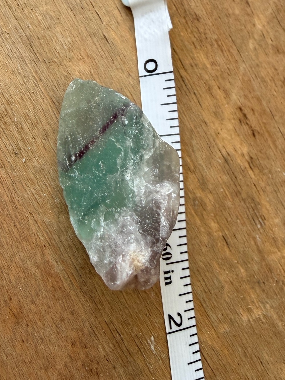 Raw Green & Purple Fluorite Crystal 2” Natural Mineral Specimen